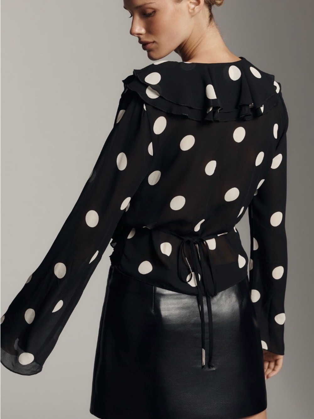 Reformation Kilah Top in Moon Dot NWT Sz 8 - Picture 2 of 5